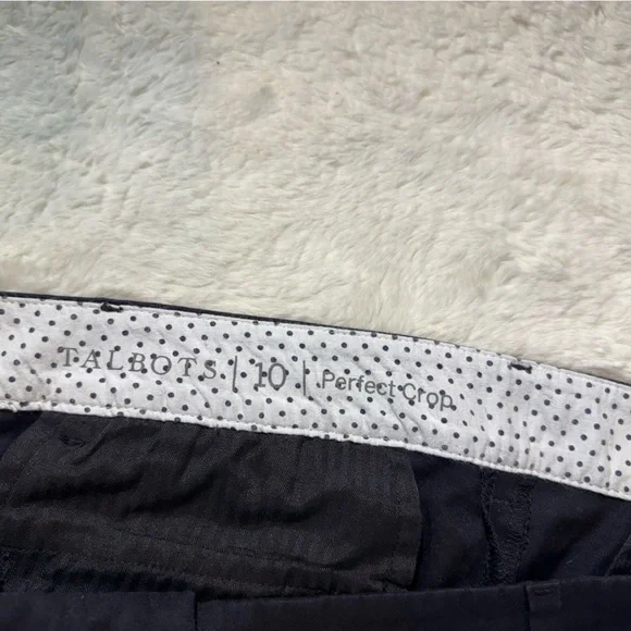 Talbots Perfect Crop size 10 black - Picture 3 of 9